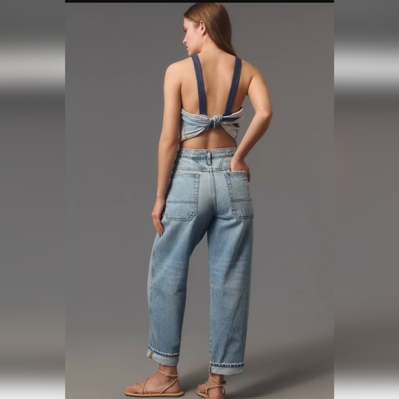 NWOT FRAME 90s Utility Loose High-Rise Straight-Leg Jeans $298 Size 23 - Picture 6 of 12